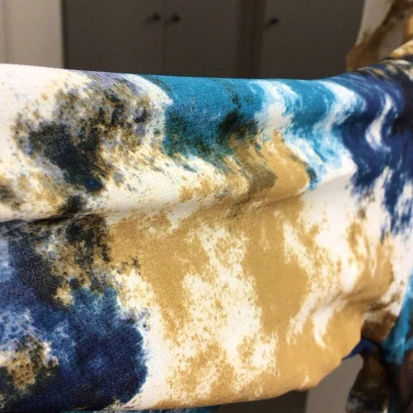 Calvin Klein Multicolor Abstract Blouse - Picture 9 of 13